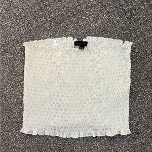 Sweet Claire White Smocked Tube Top